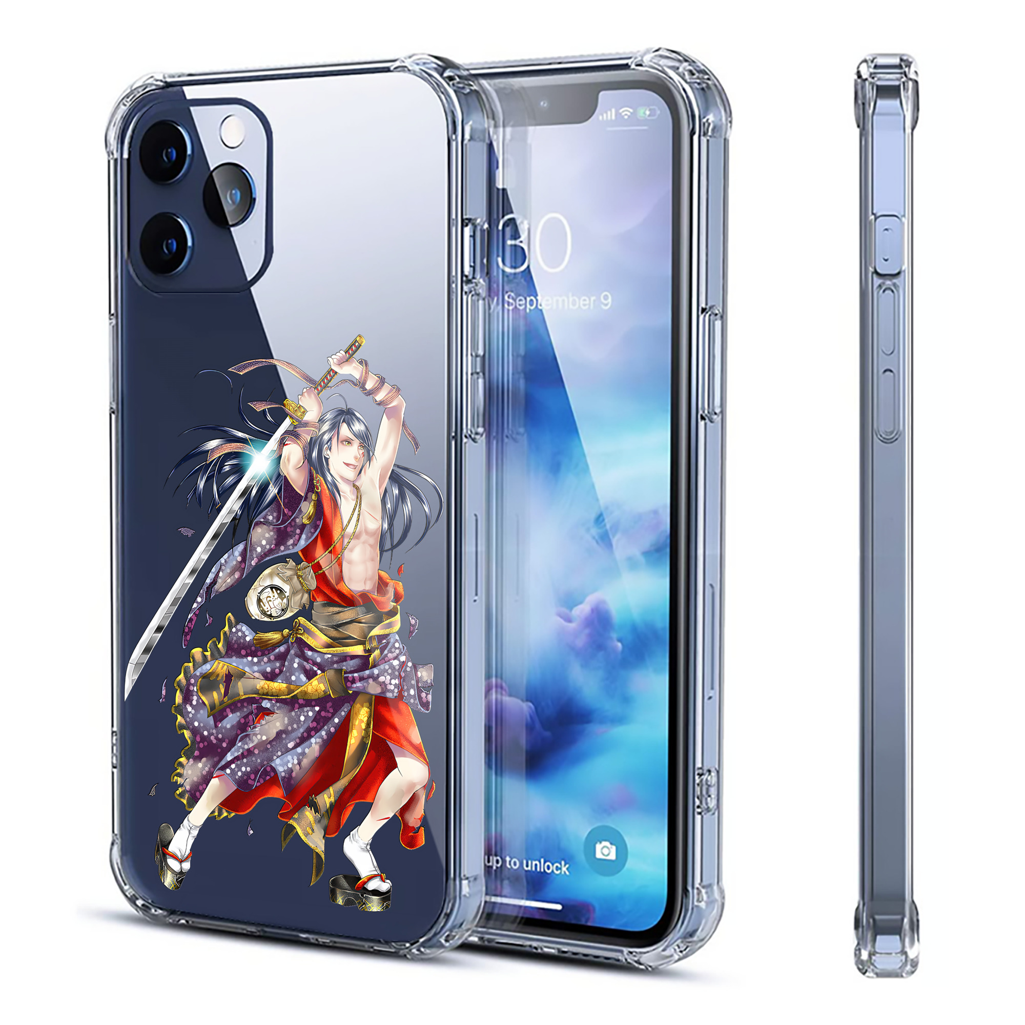 （画像用） 刀剣乱舞 Touken Ranbu 【iPhone 12シリーズ対応】透明スマホケース（クリアソフトケース）